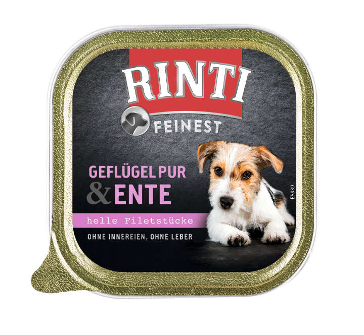 RINTI Hunde-Nassfutter Geflügel Pur